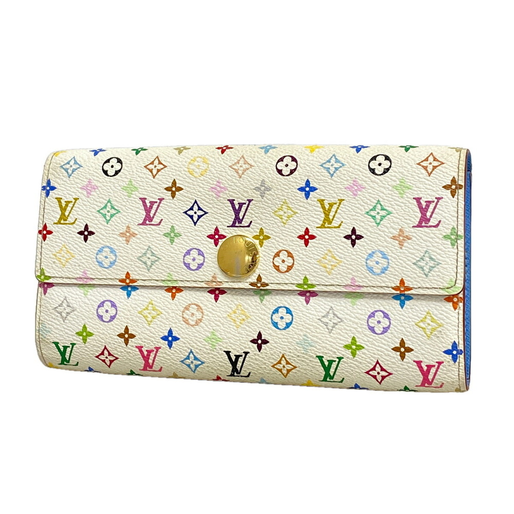 Louis Vuitton Long Wallet Monogram Multicolor Portefeuille Sarah M93742 Raisi...